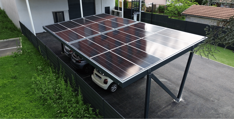 ombrières photovoltaïques Genelios